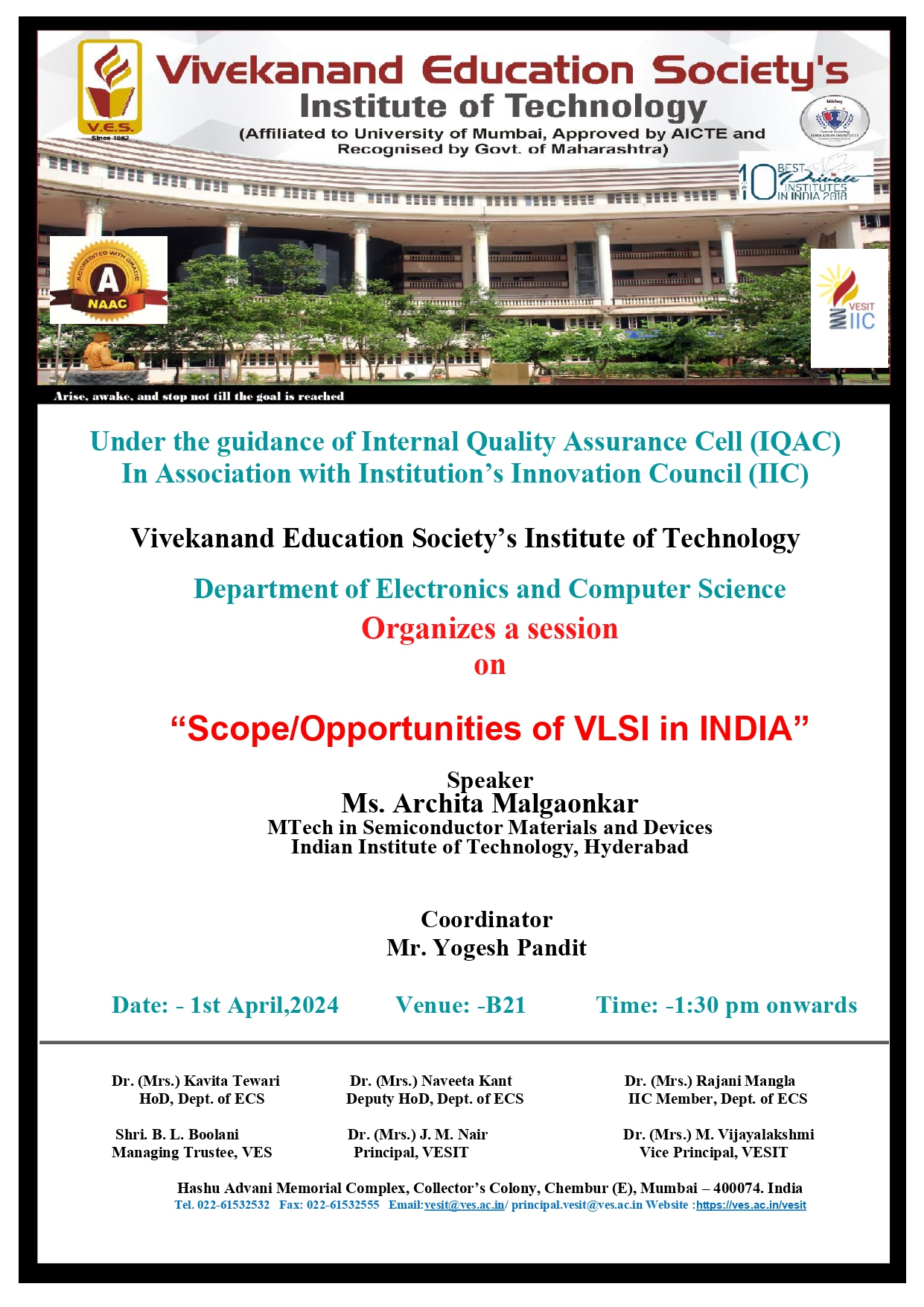 “Scope/Opportunities of VLSI in INDIA”
