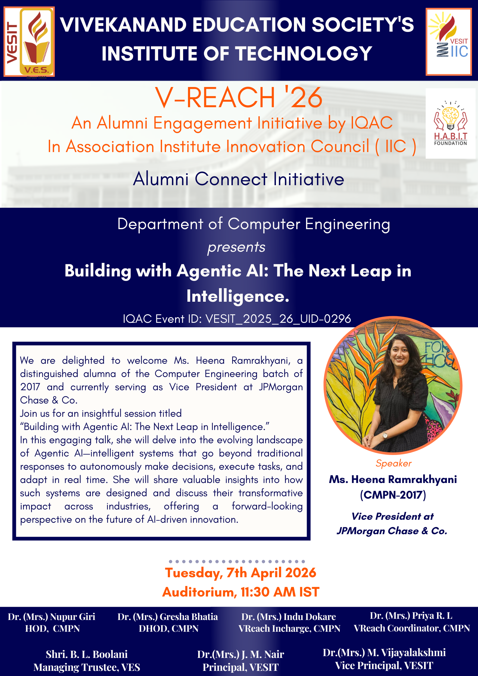 V-Reach'26-CMPN - "Building with Agentic AI: The Next Leap in Intelligence.”