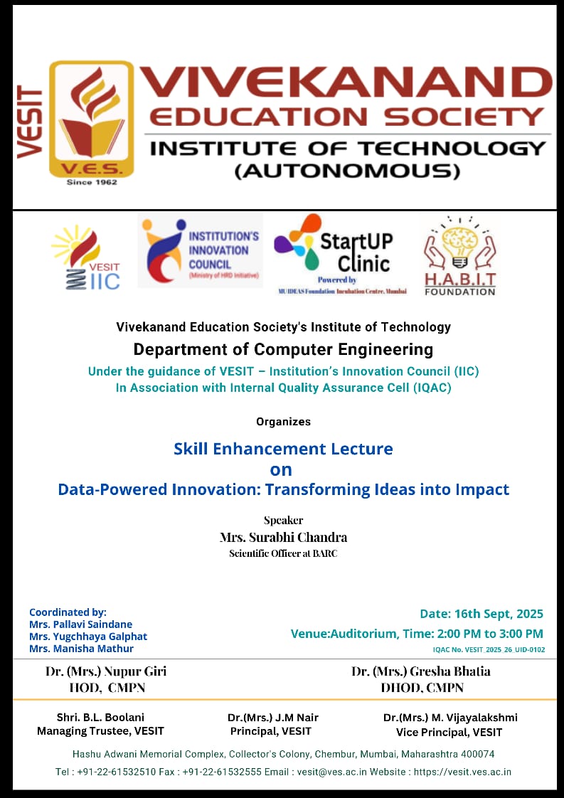 Skill Enhancement Lecture on 'Data-Powered Innovation: Transforming Ideas into Impact'