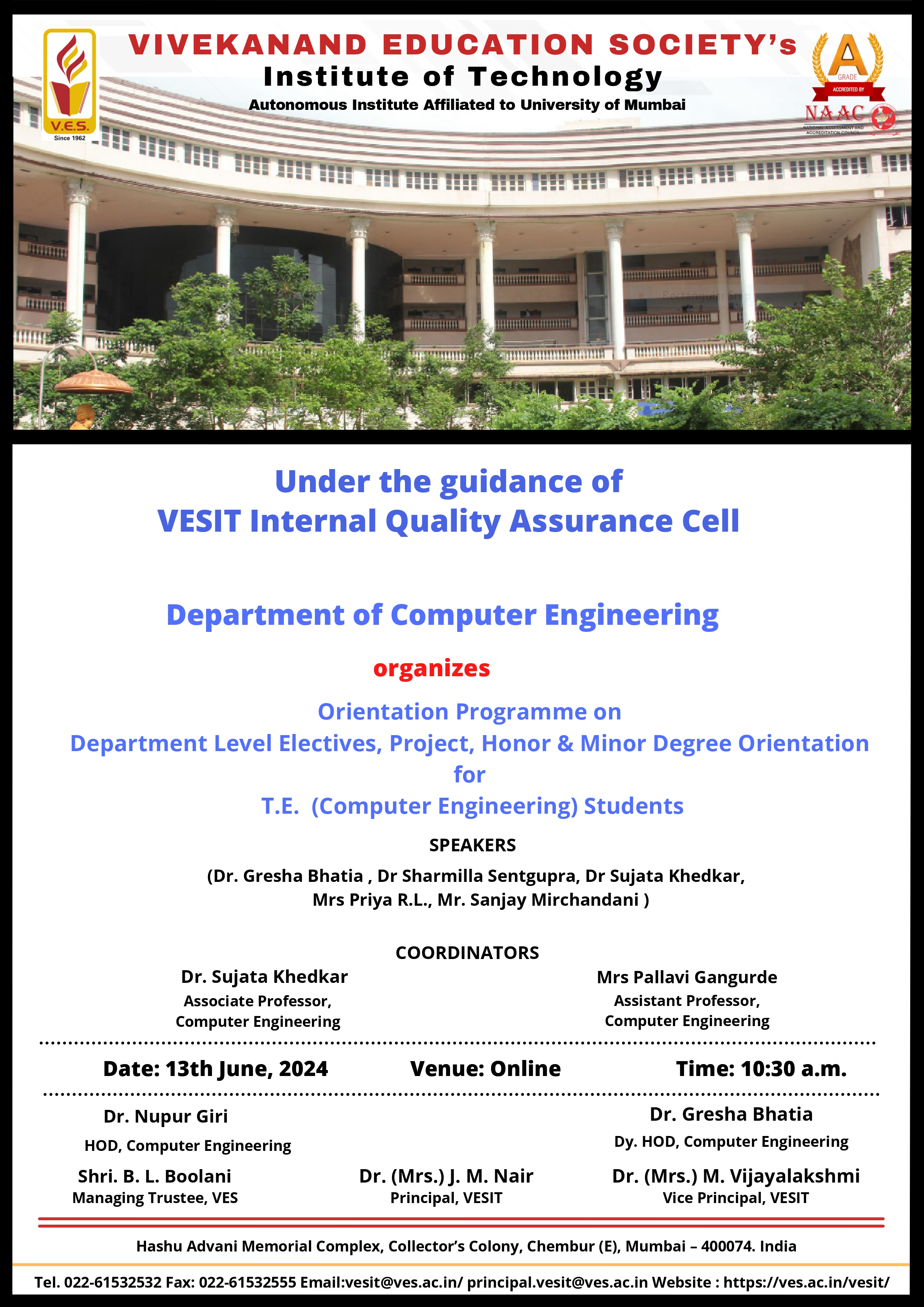 Orientation Program for T.E.