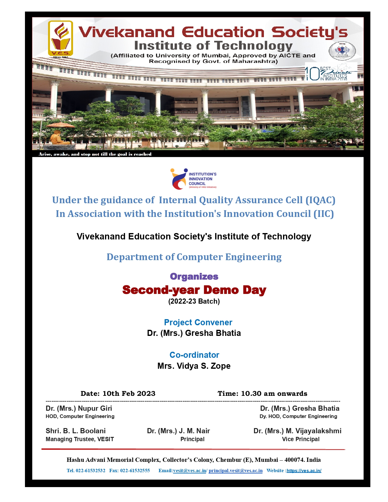 Second-Year Demo Day (Batch 2022-23)