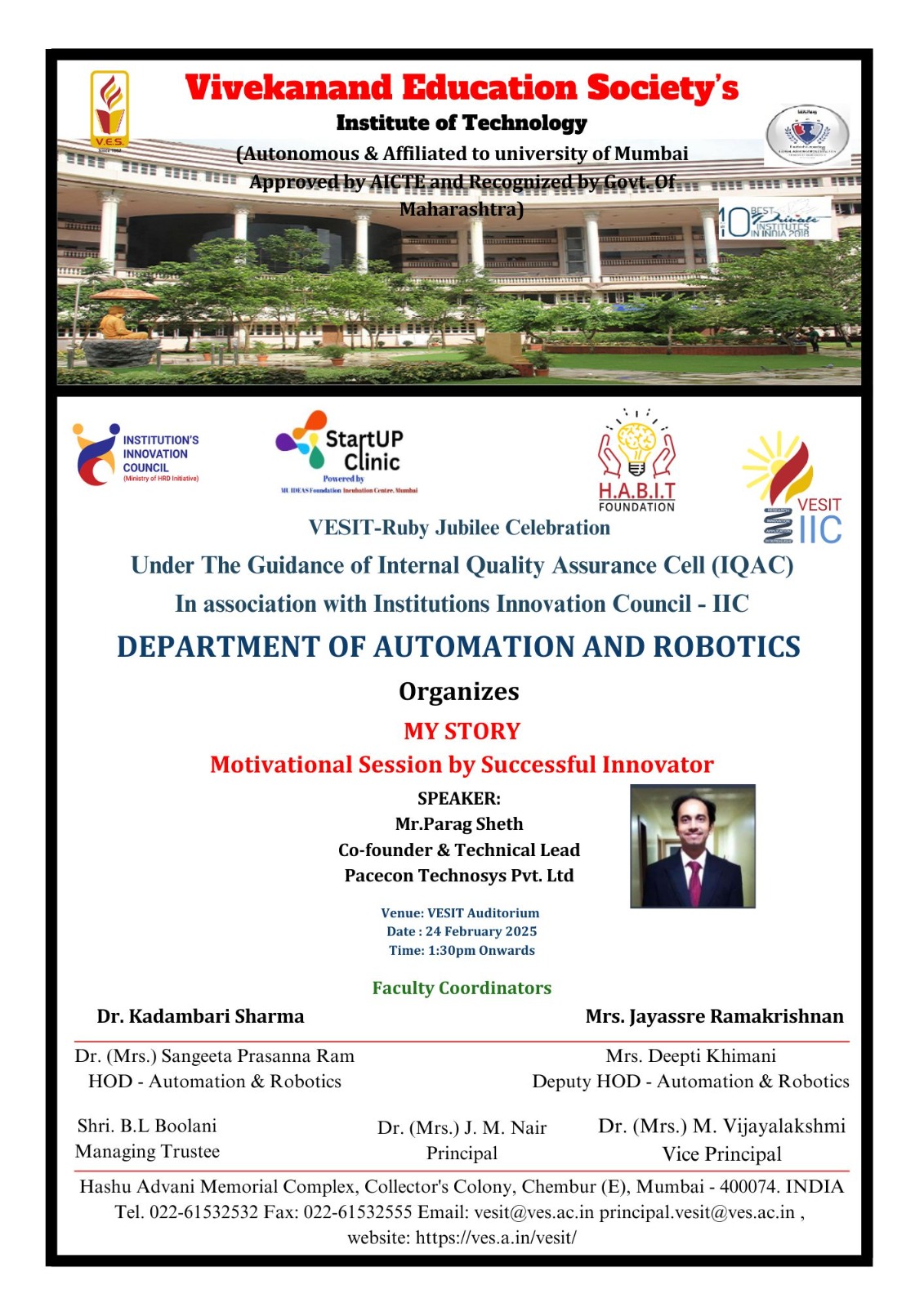 My Story- Motivational Session by Successful Innovator