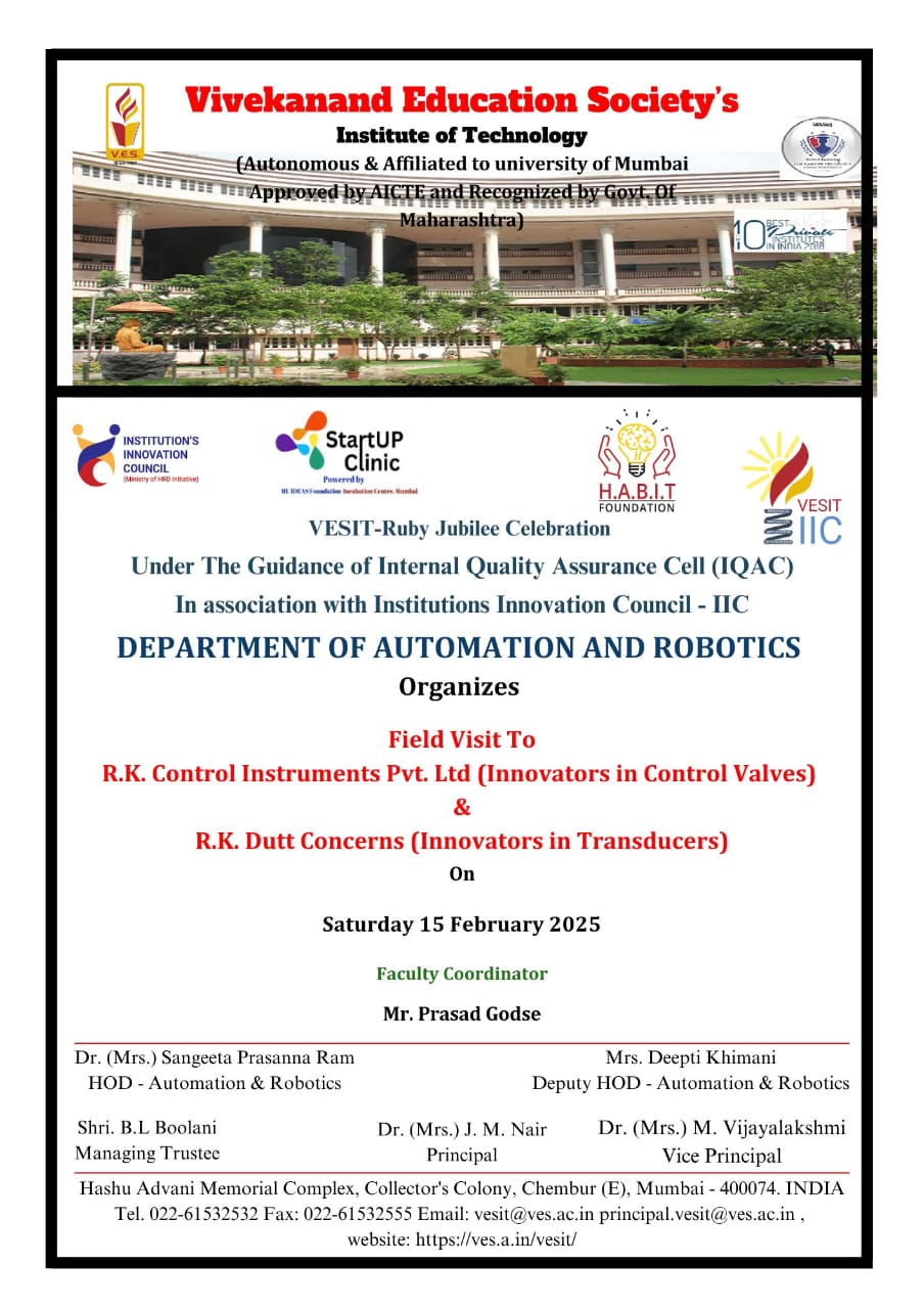 Field Visit organized by Department of Automation & Robotics