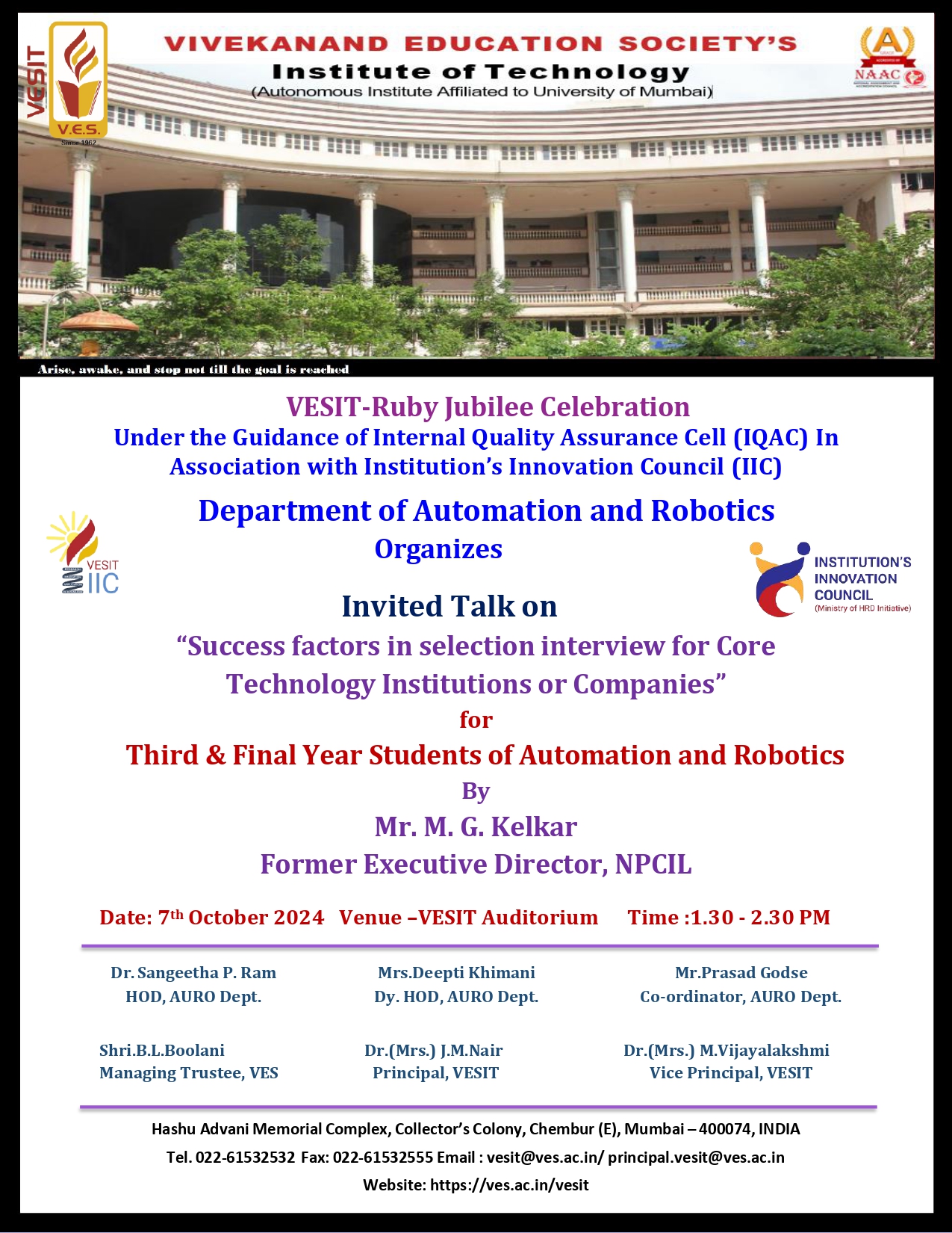 Success factors in selection interview for Core Technology Institutions or Companies