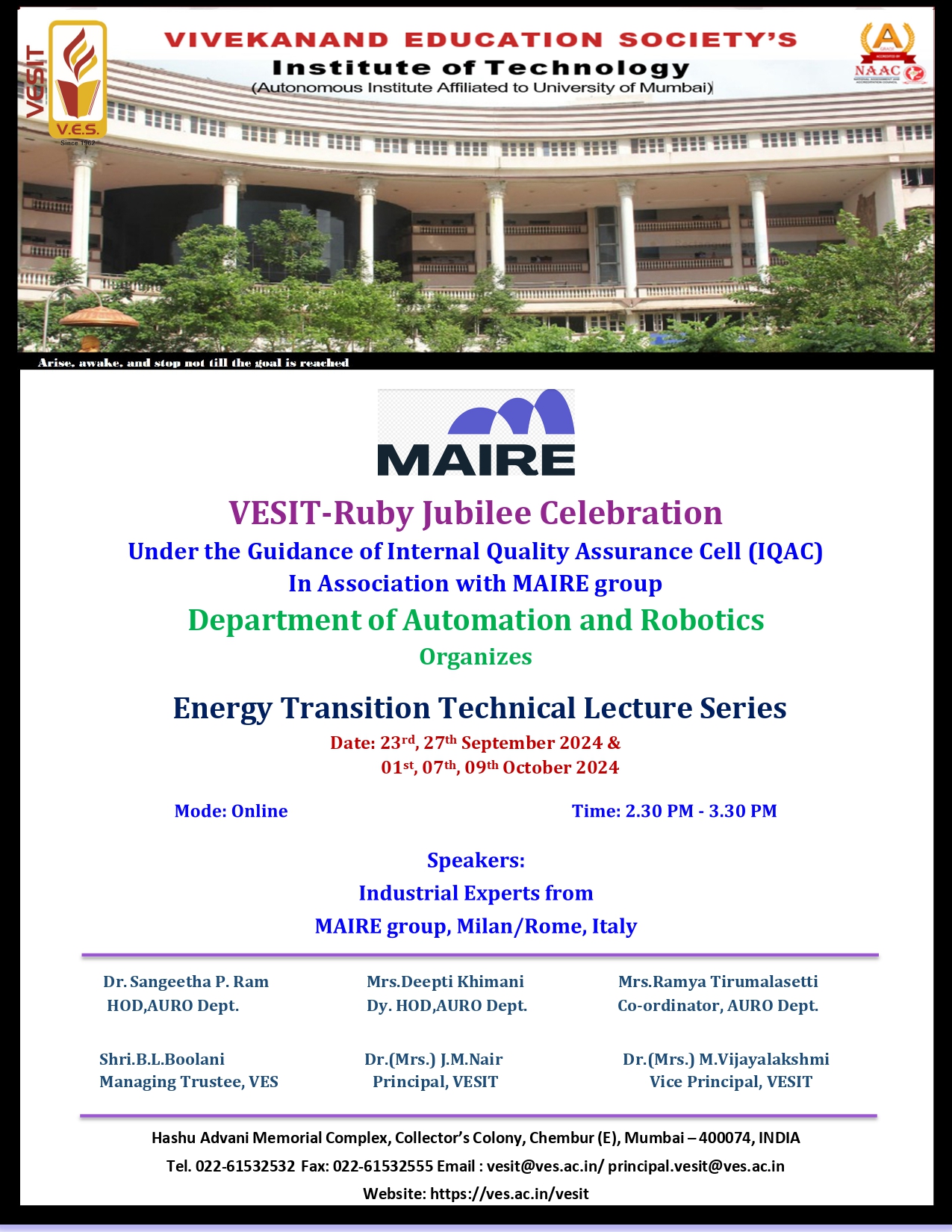 Energy Transition Technical Lecture Series