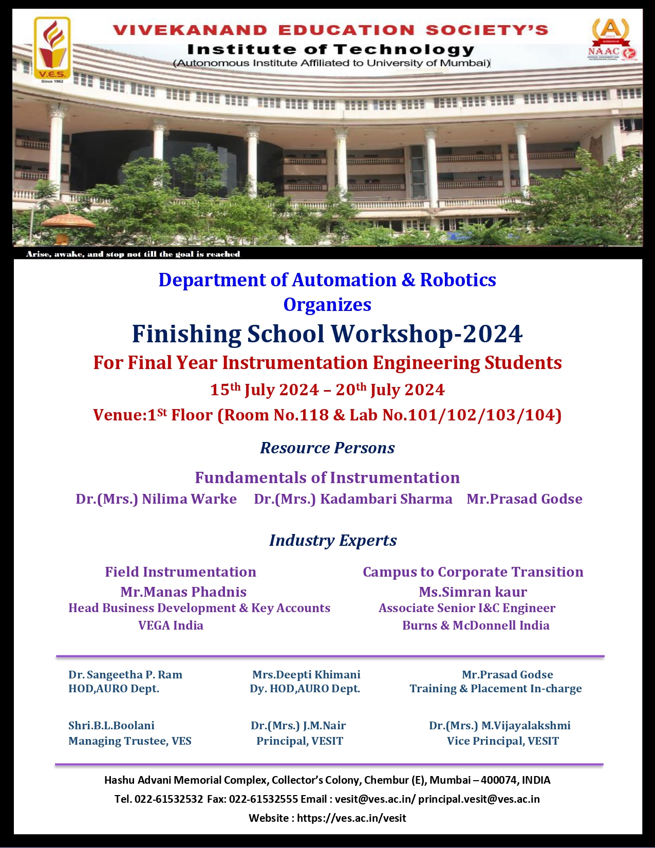 Finishing School Workshop-2024