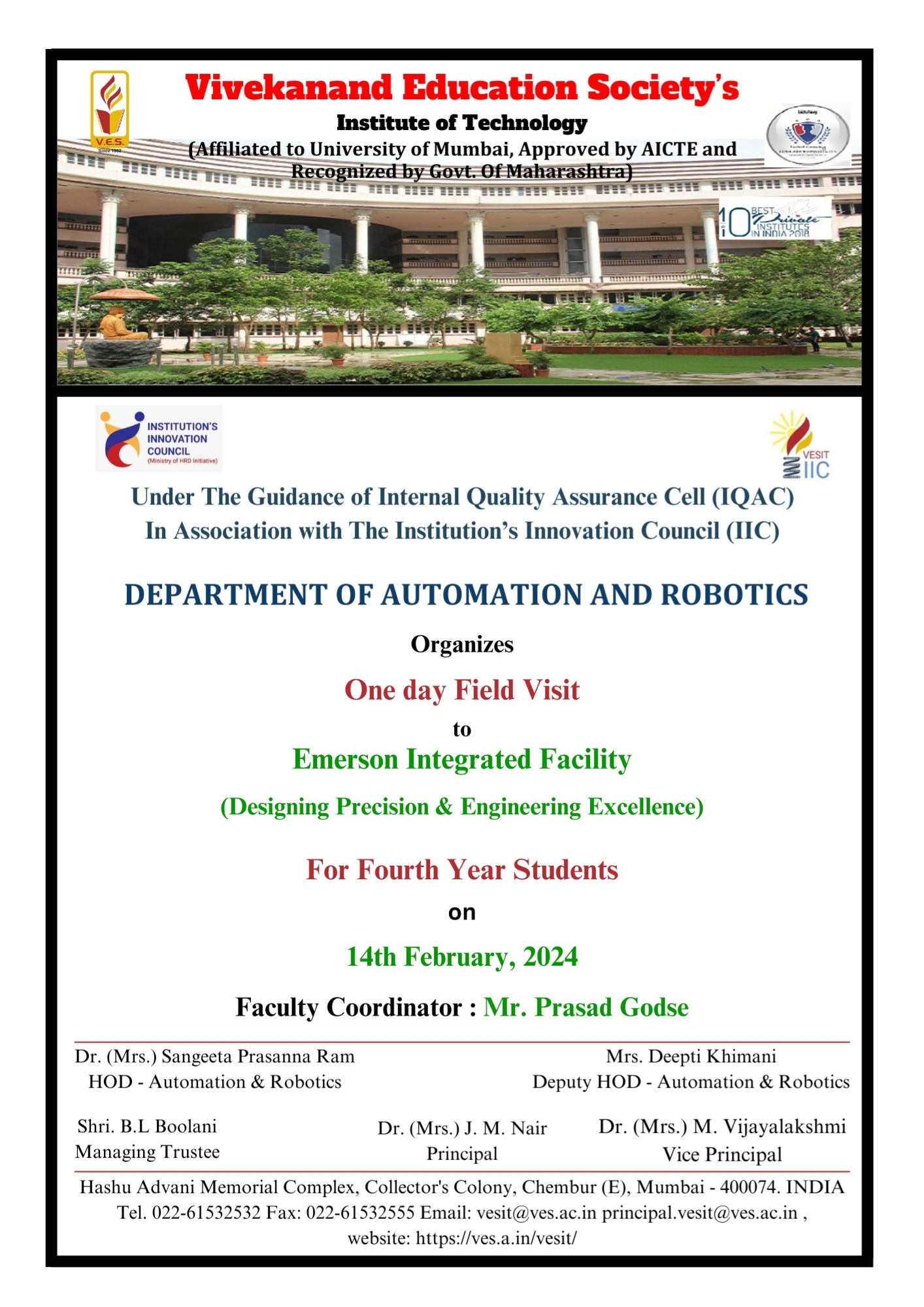 Automation & Robotics Field Visit
