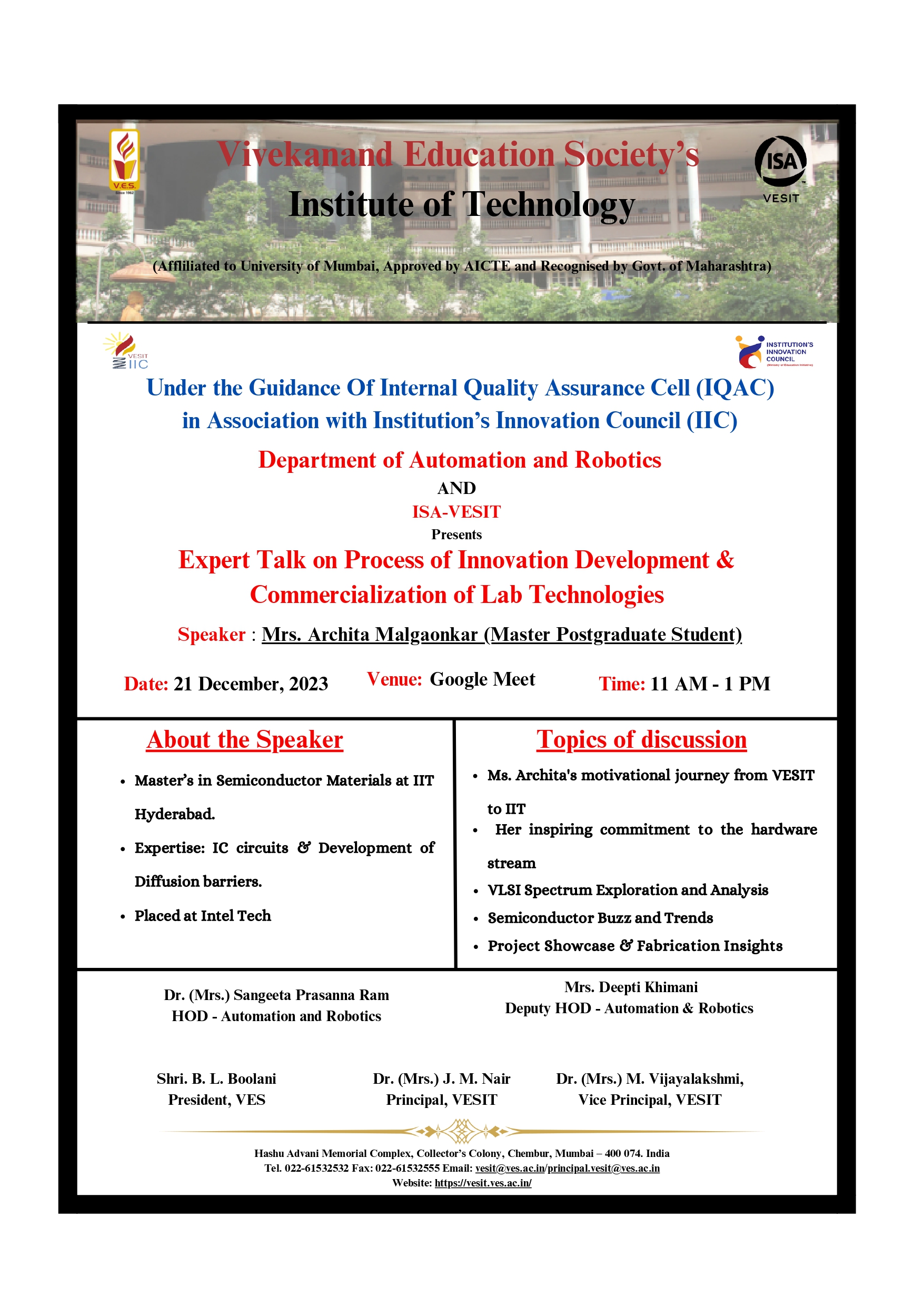 Process of Innovation development & Commercialization of Lab Technologies