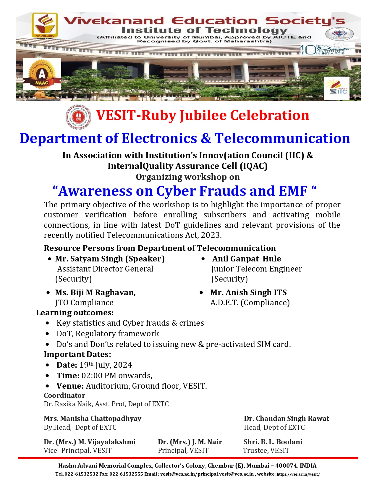 “Awareness on Cyber Frauds and EMF “