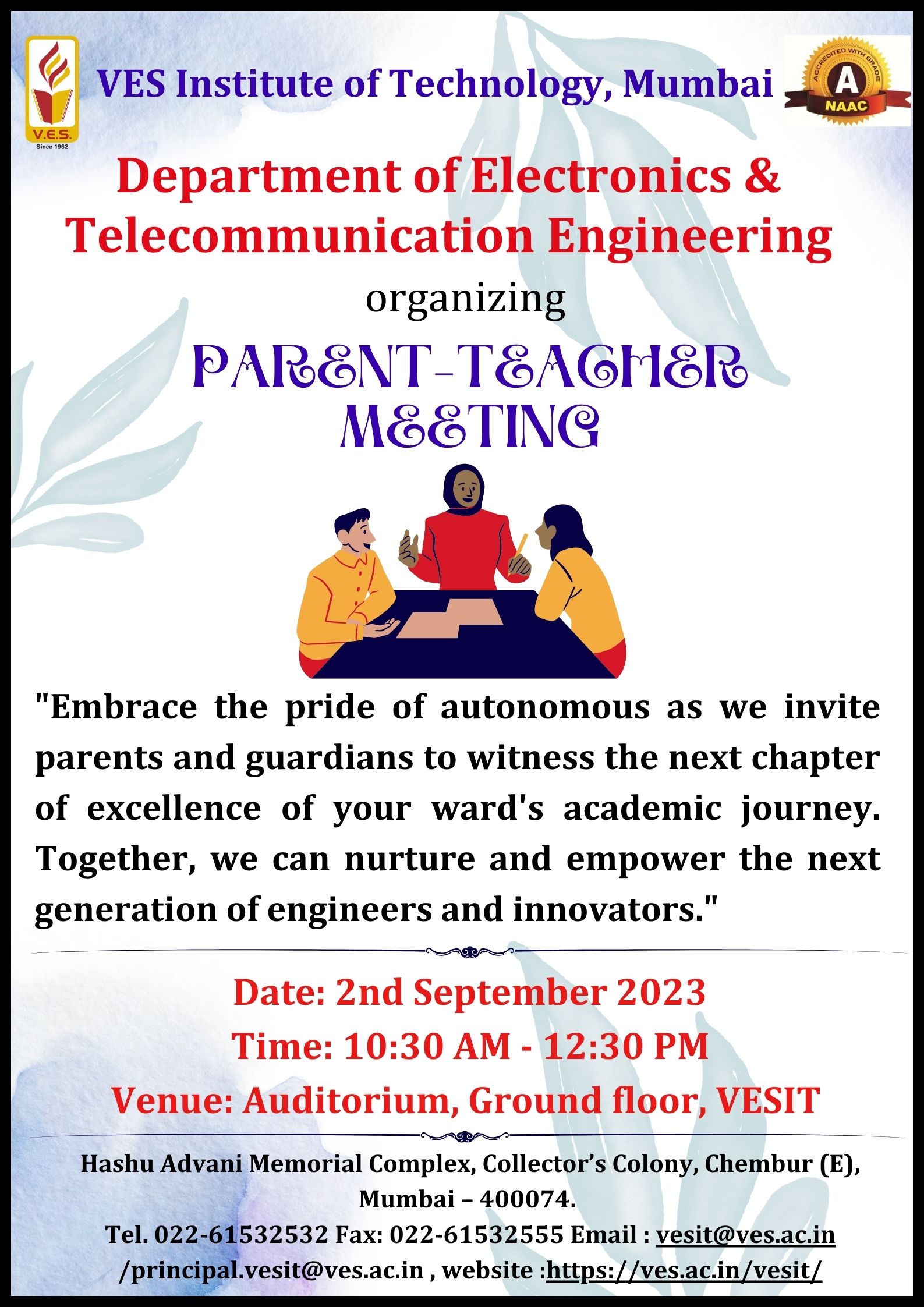 Parent teach meeting  EXTC