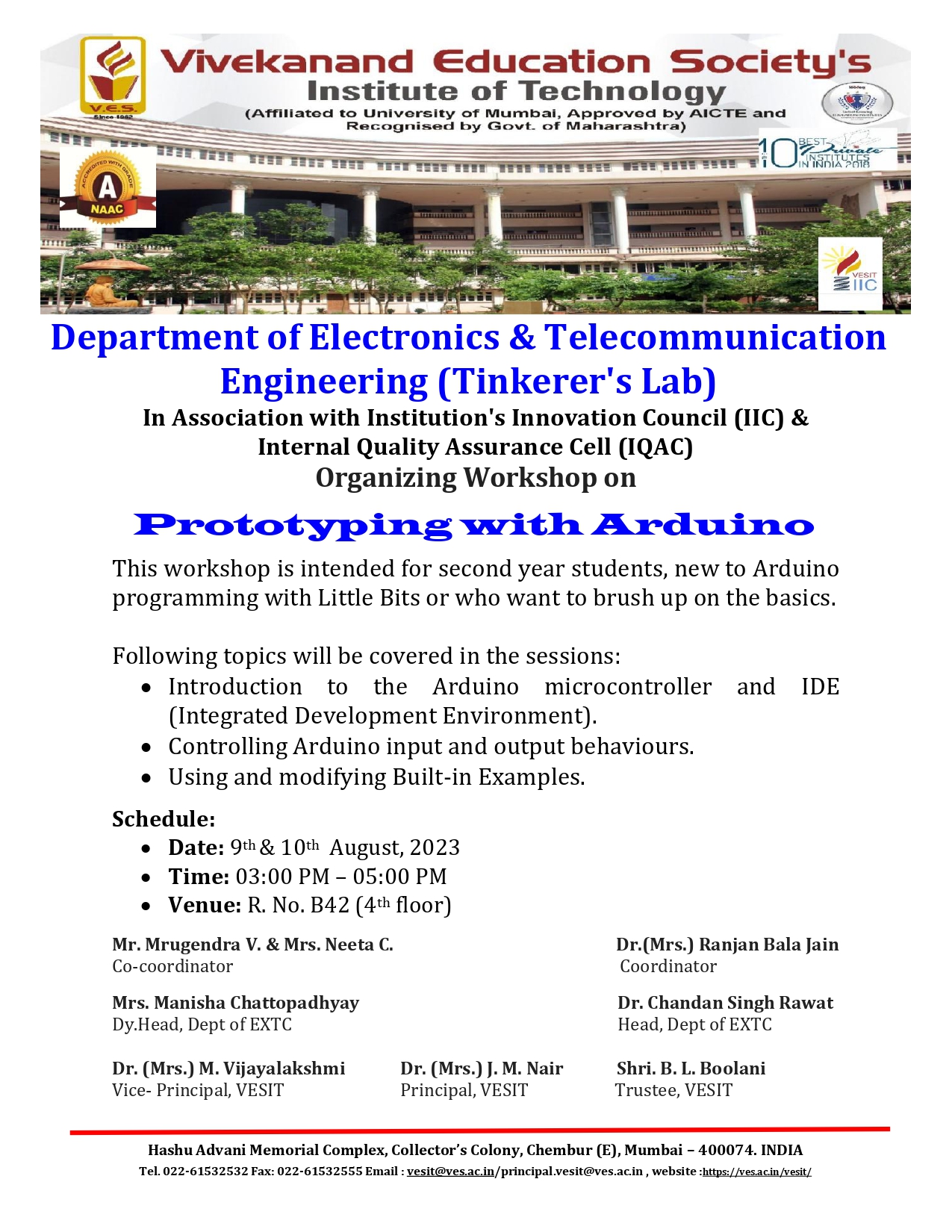 Workshop on Arduino