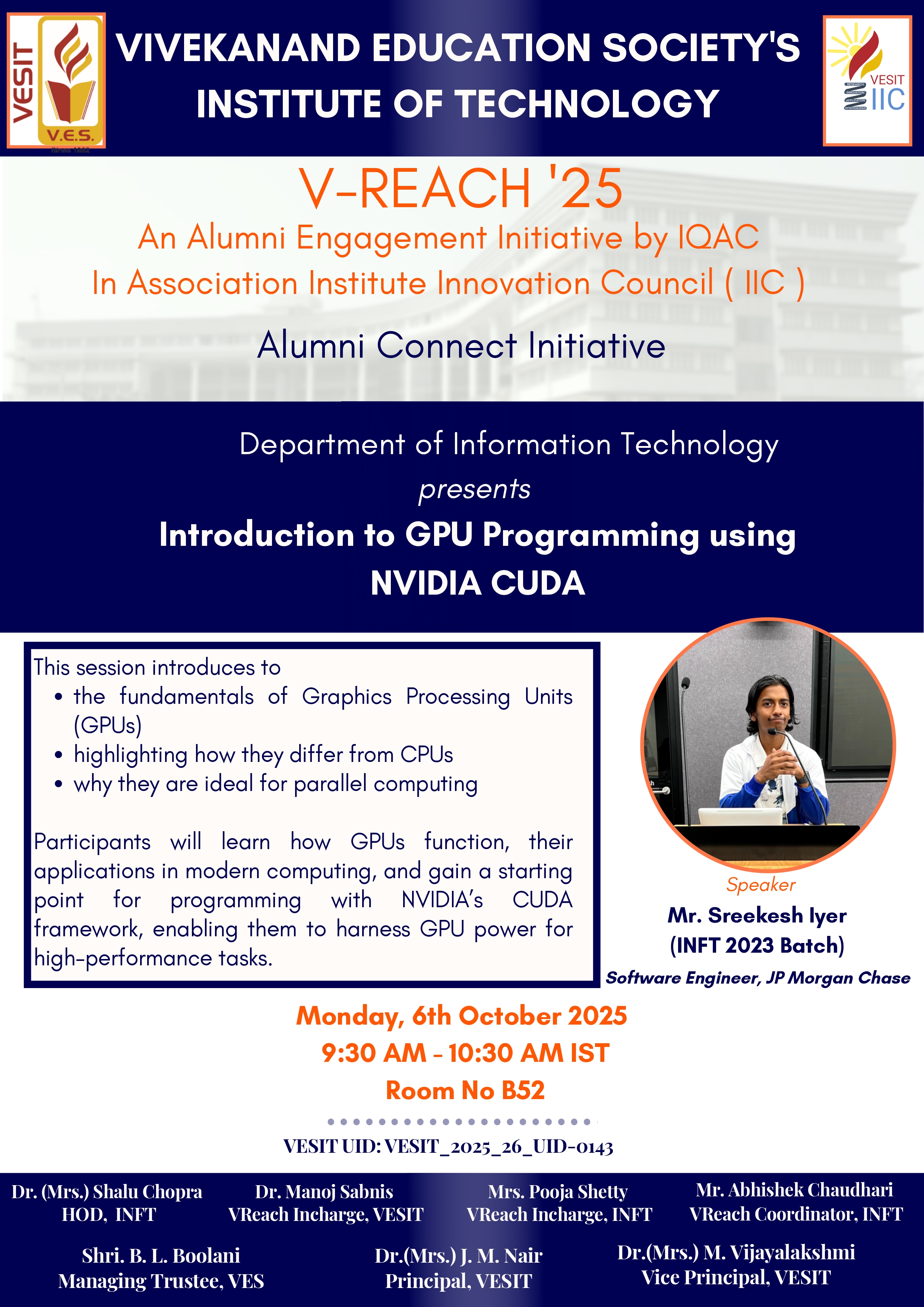V-REACH ’25 Alumni Connect Initiative