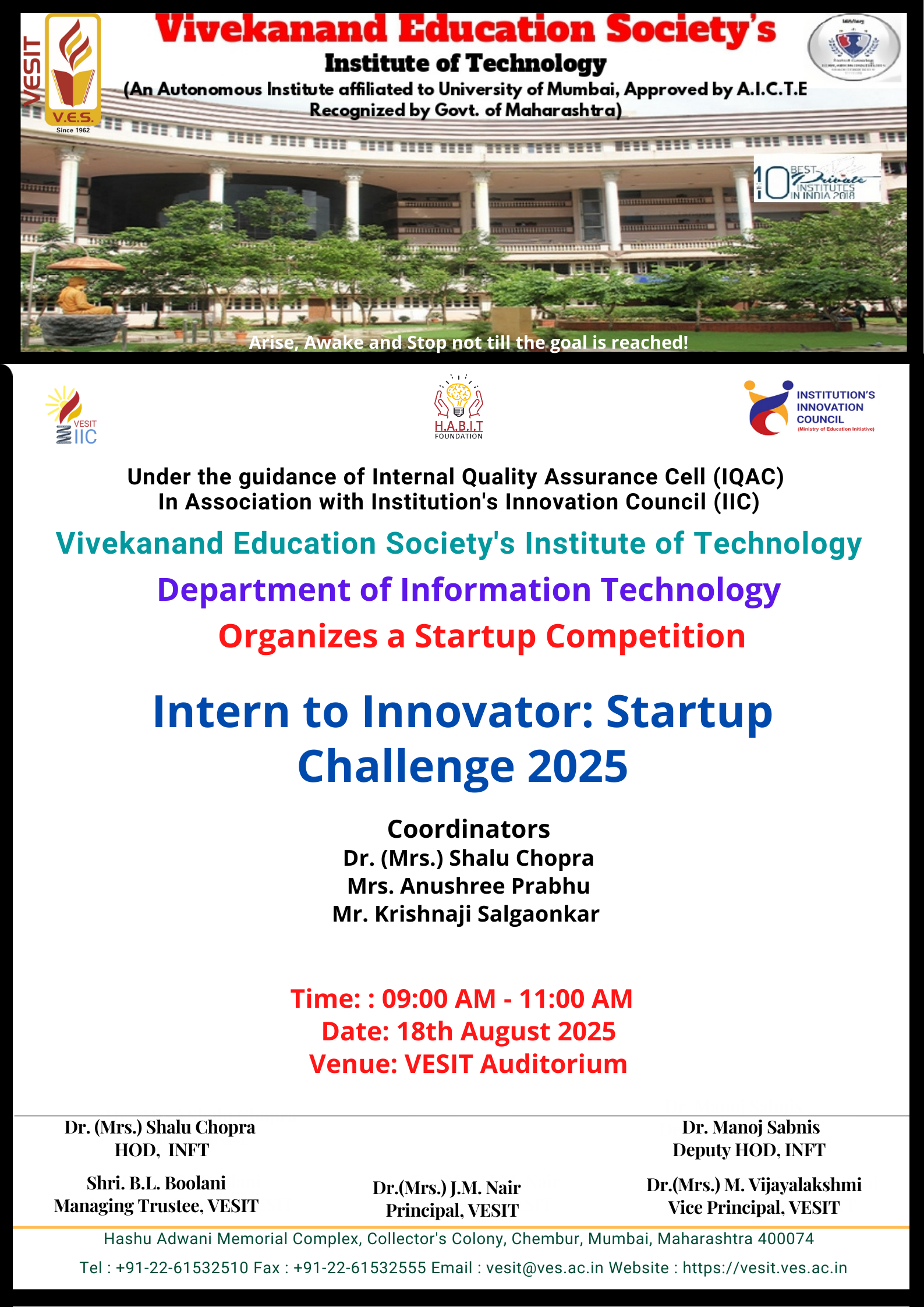 IIC INFT Startup Competition