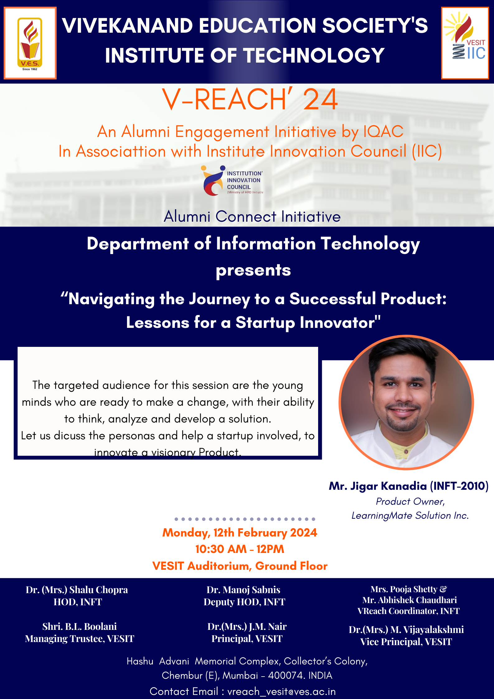 V-Reach Event on 12th February 2024