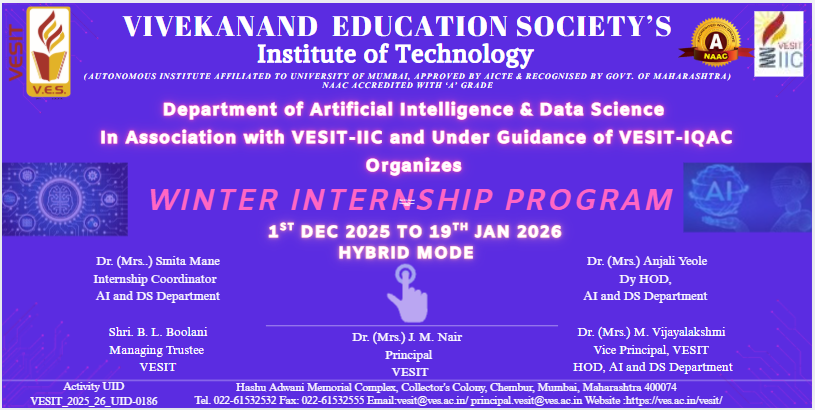 Winter Internship Program (Dec 2025 – Jan 2026)