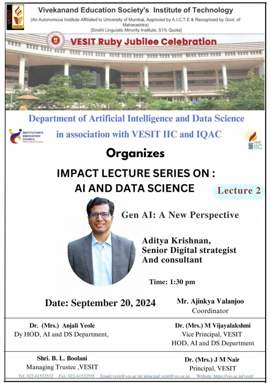 Impact Lecture Series on AI and Data Science