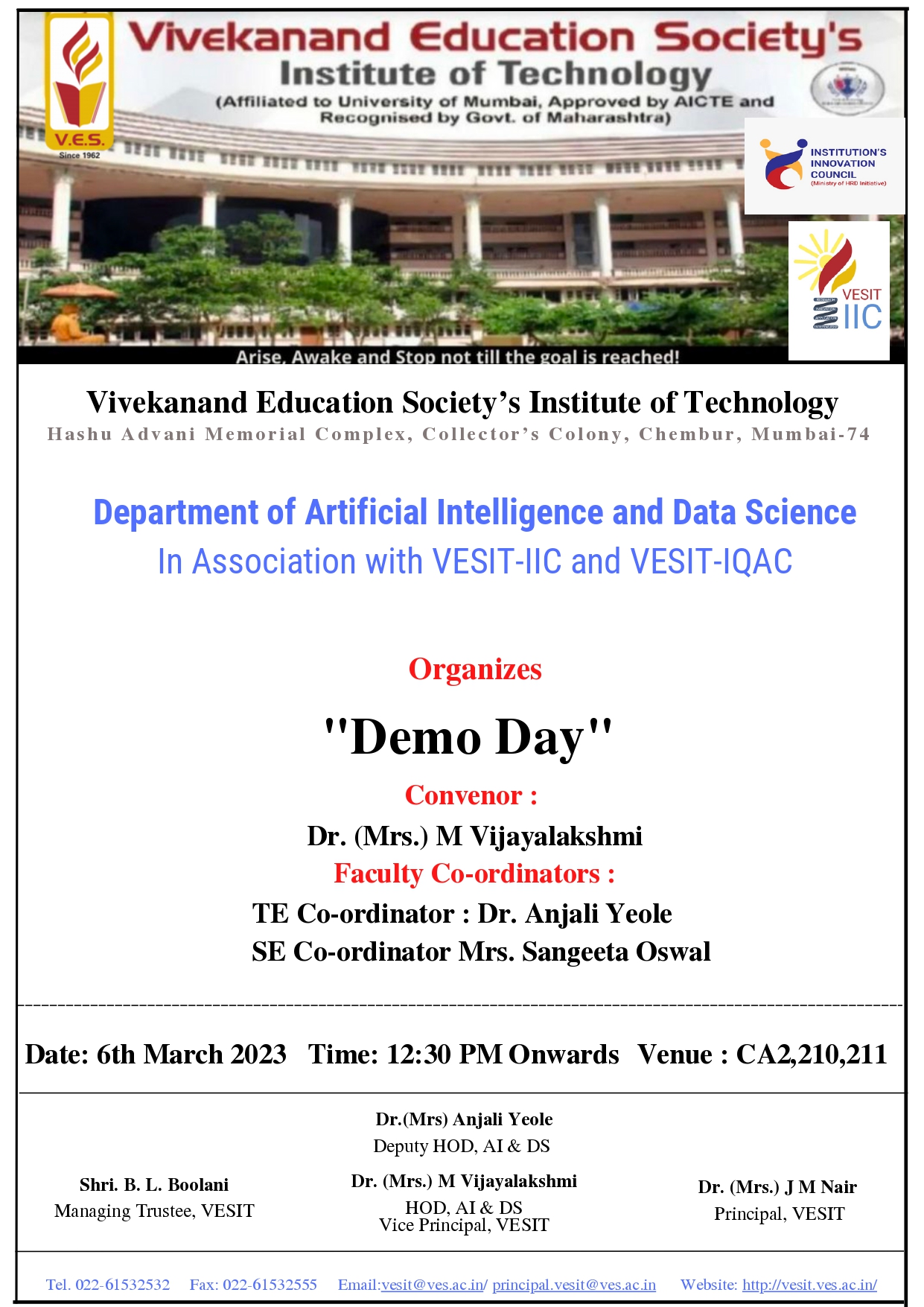 Demo day 6th March 2023