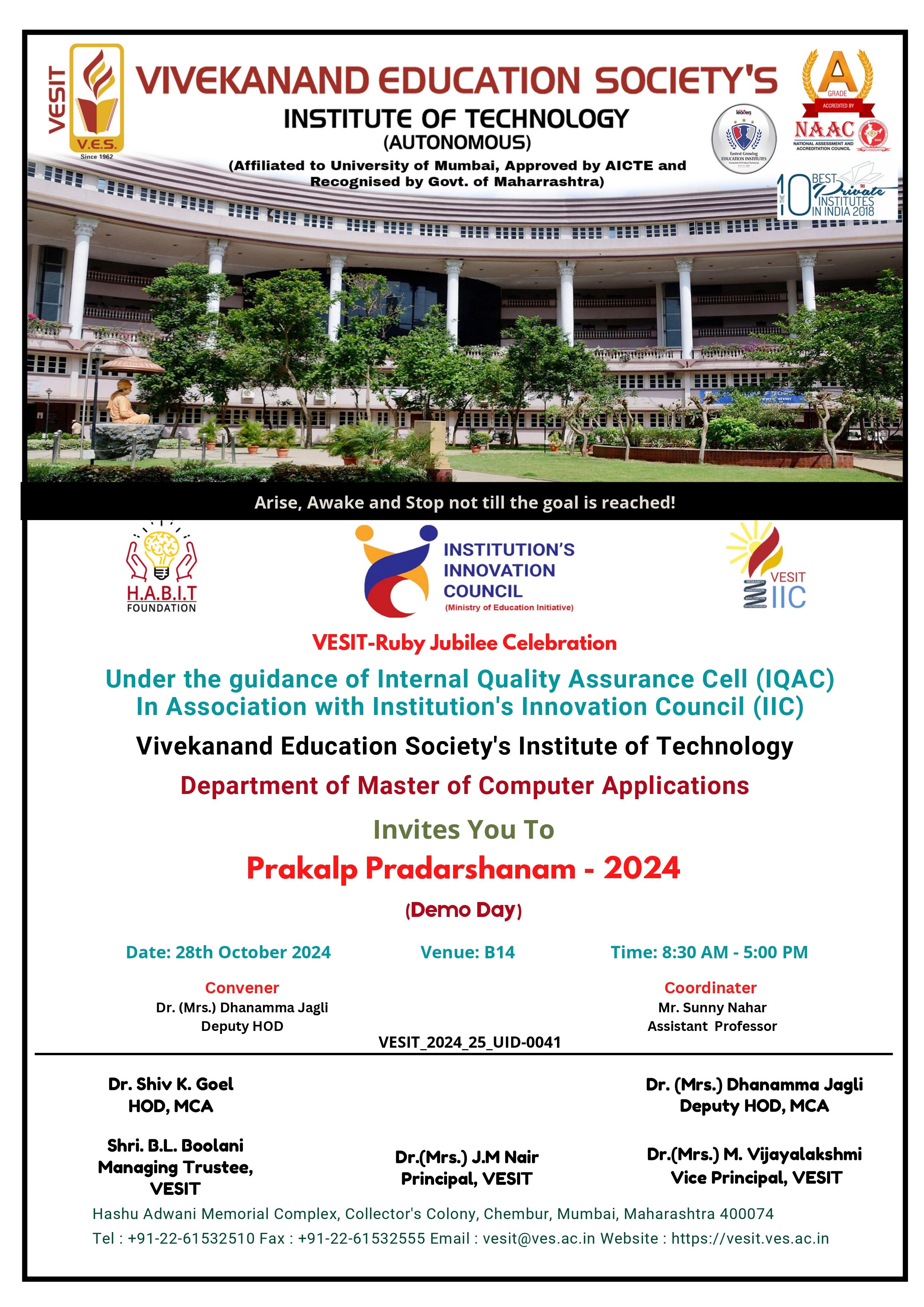 MCA Demo Day: Prakalp Pradarshanam 2024