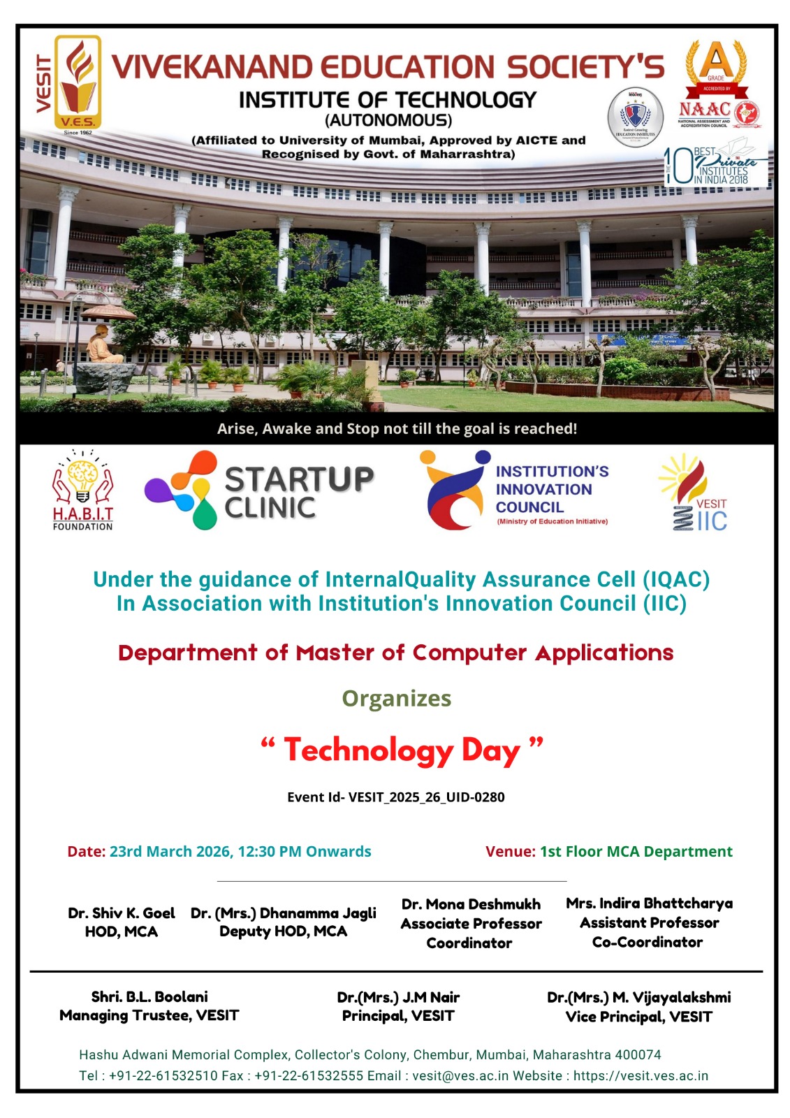 Technology Day – MCA Department
