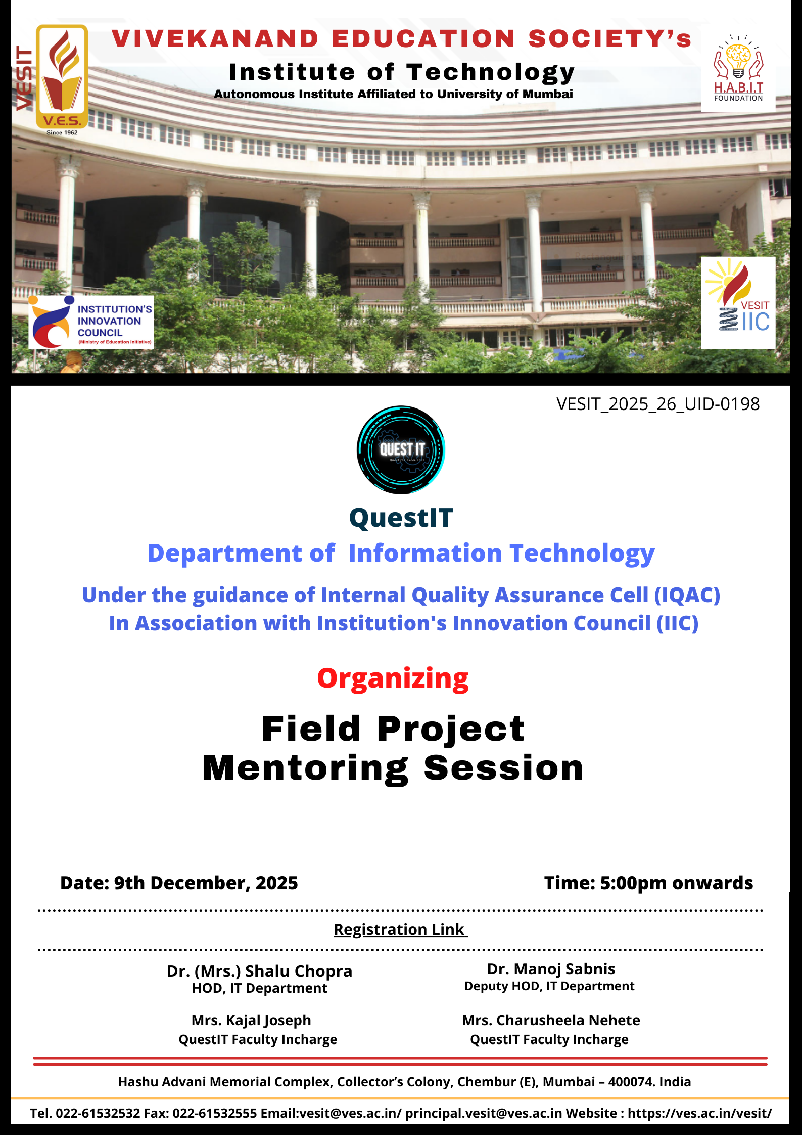 Field Project Mentoring Session 