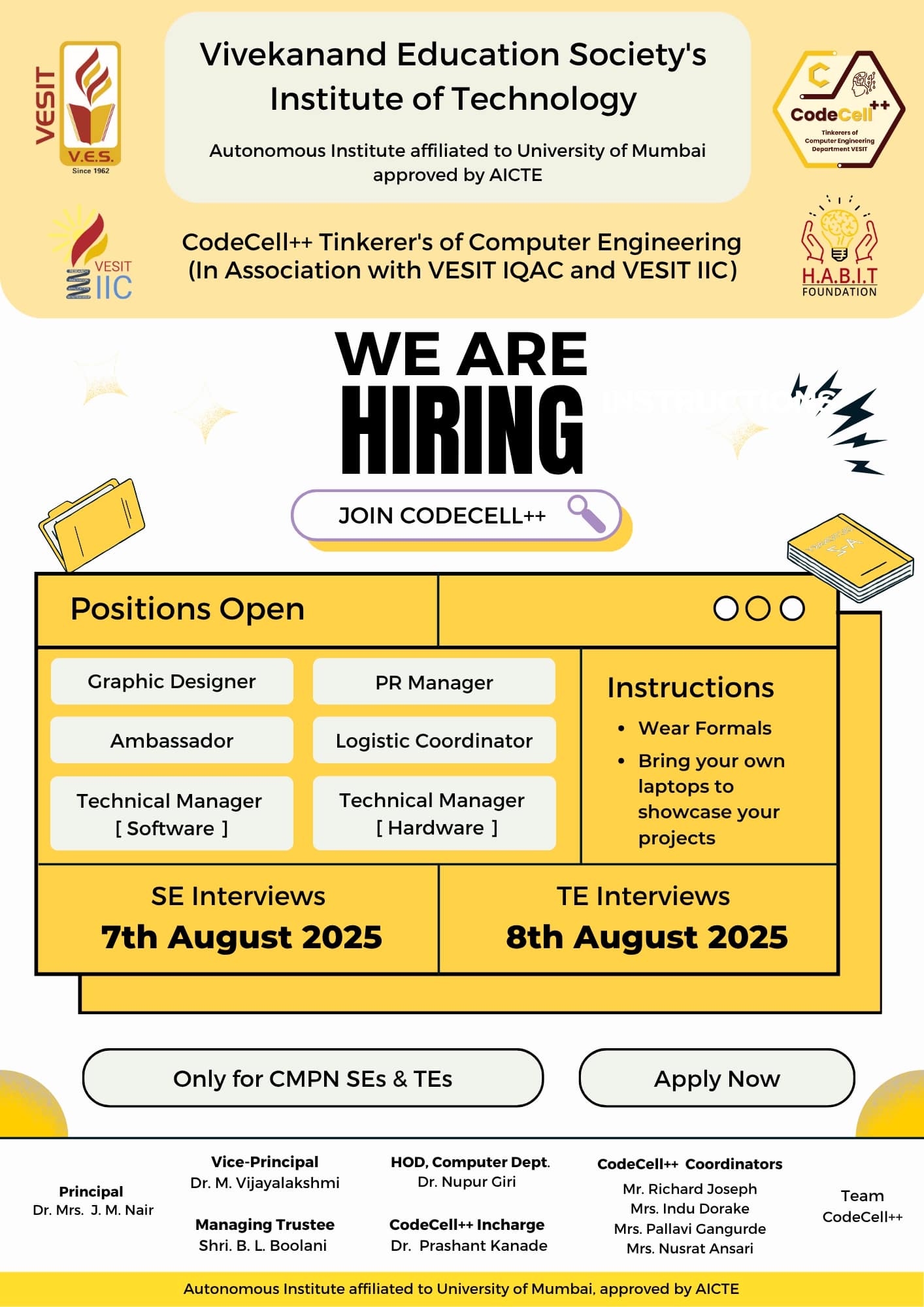 CodeCell++ Recruitment Drive