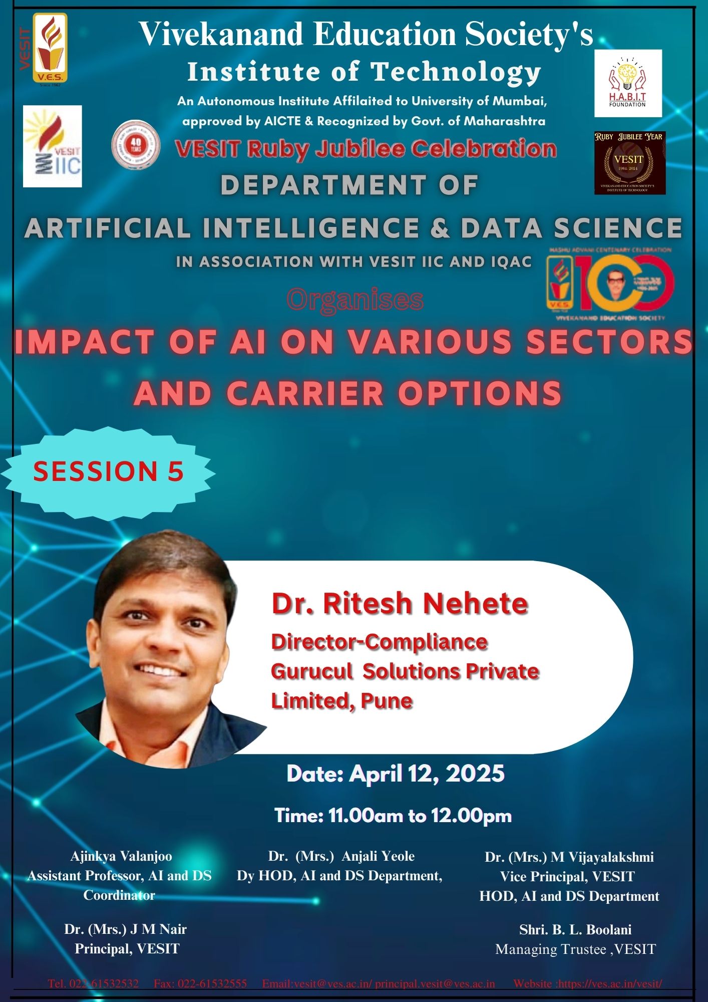 Fifth lecture of the Impact Lecture Series on Artificial and Data Science