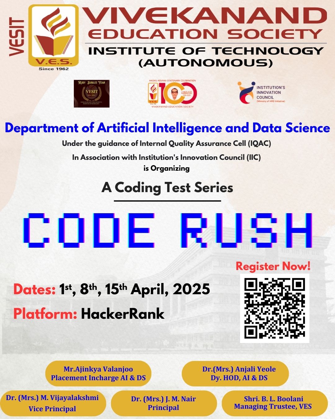 CODE RUSH 2025: A Coding Test Series