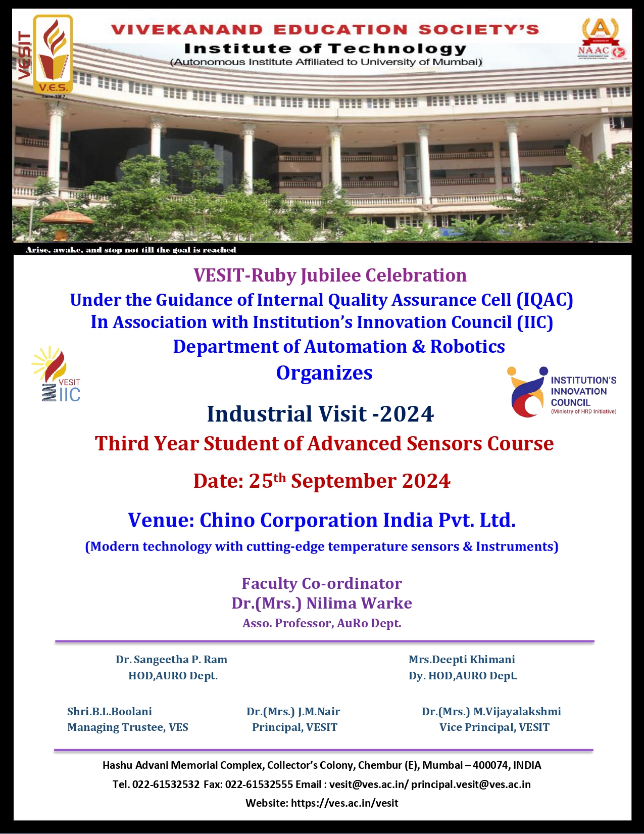 Industrial Visit to Chino Corporation India