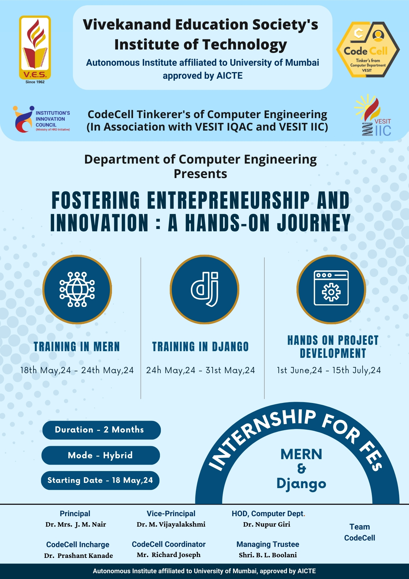 Fostering Entrepreneurship &amp; Innovation - A Hands-On Journey