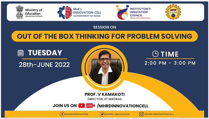 Session on “Out of the box thinking for problem solving”