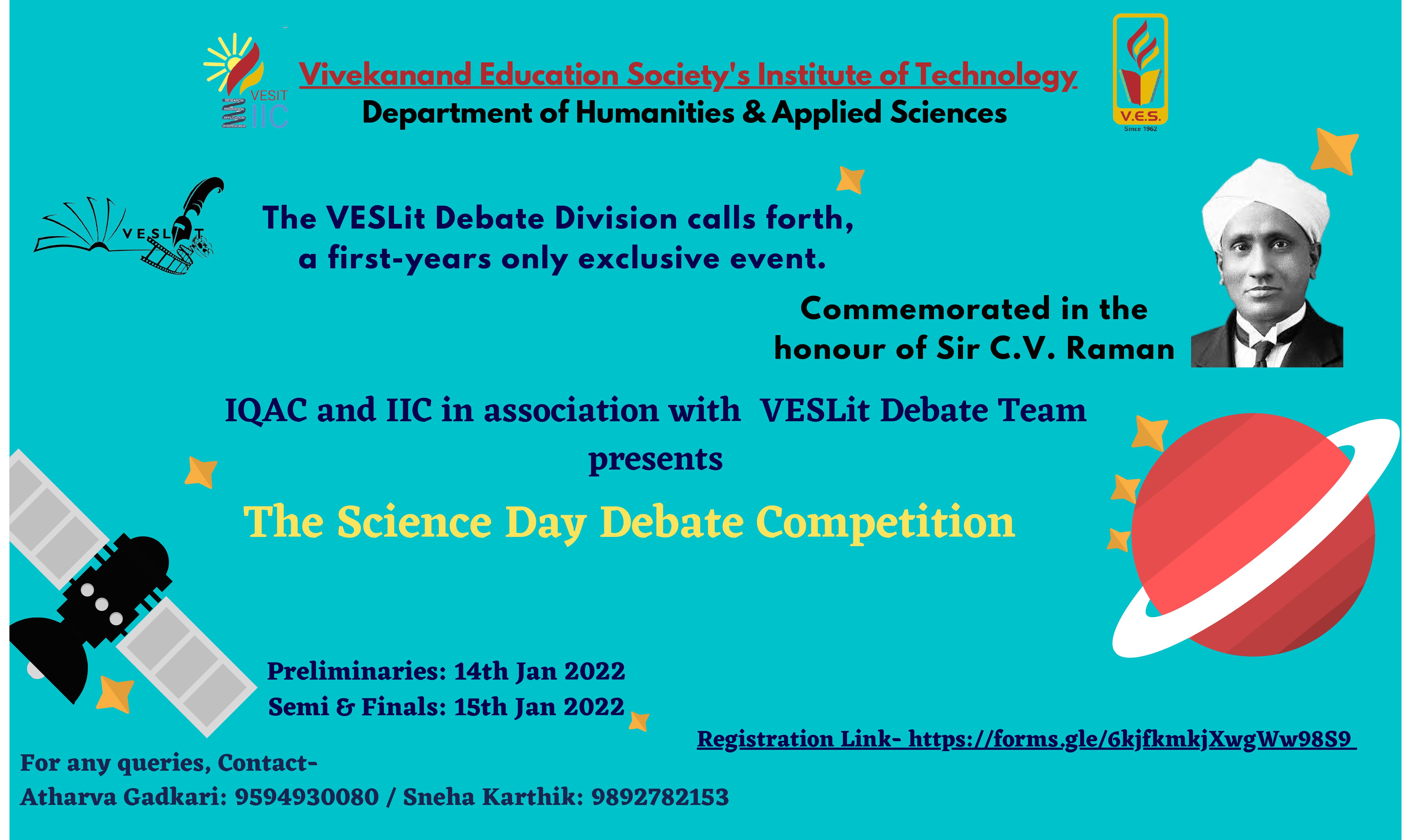 Science Day Debate Competition