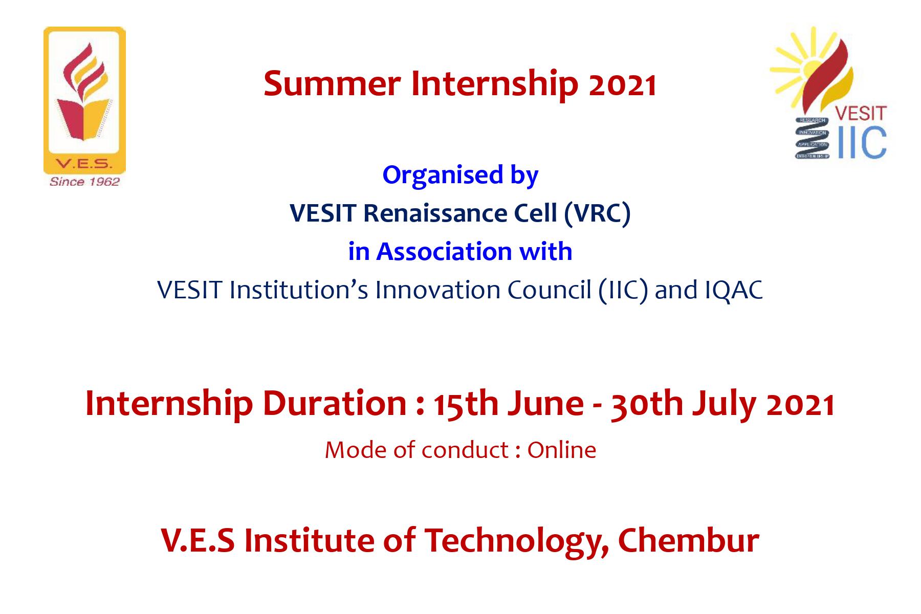 Summer Internship '2021
