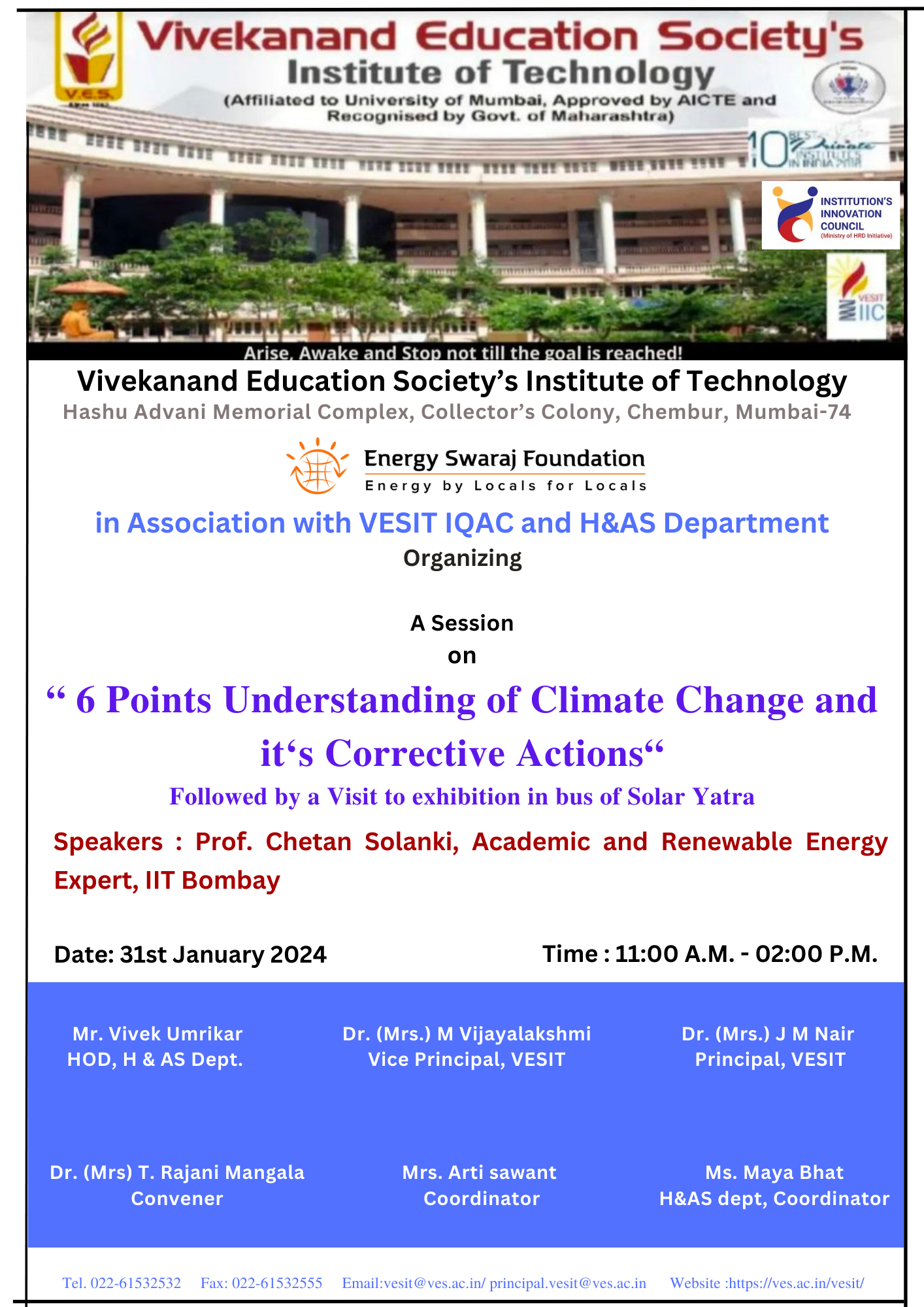 6 points understanding of climate change and it's corrective actions