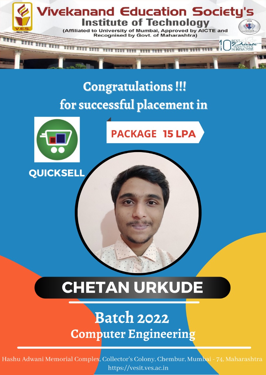 Congratulations Chetan Urkude
