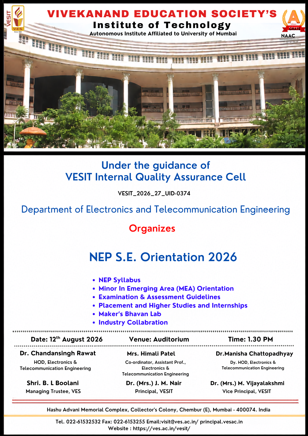 NEP S.E. Orientation 2026